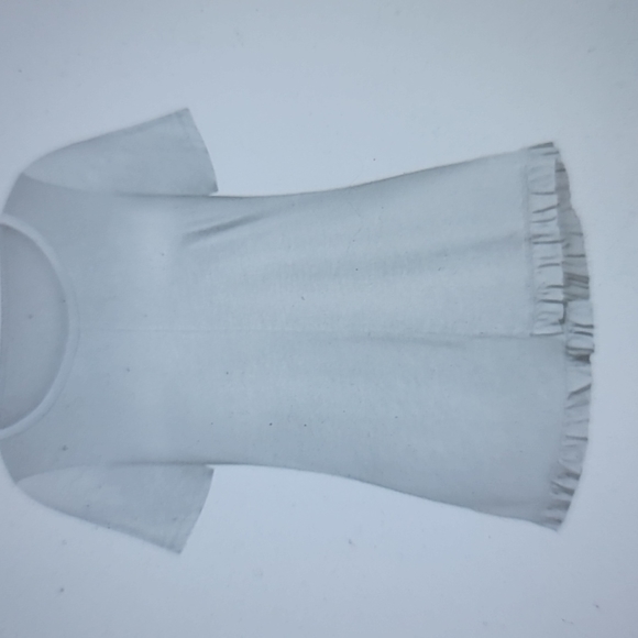 #30 Gray Marle Ruffle T-Shirt Top - Picture 5 of 11